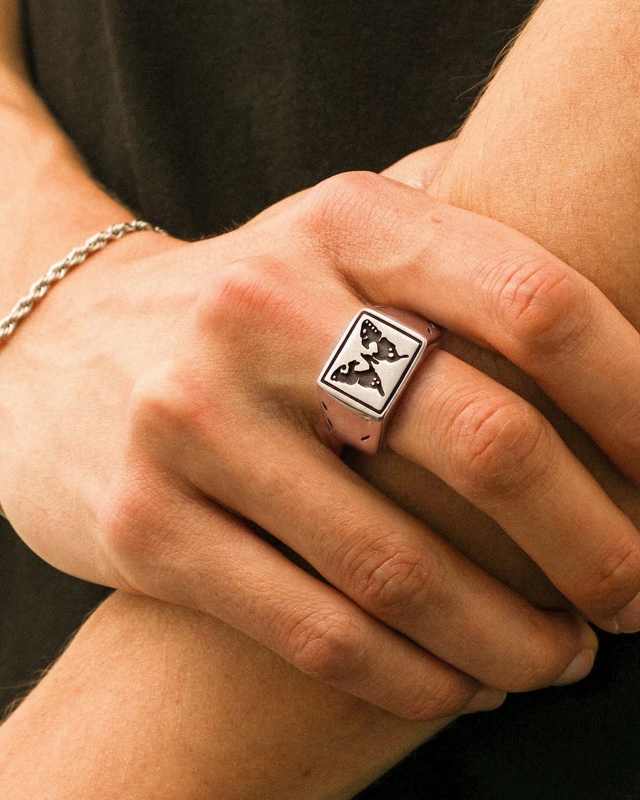 Butterfly Signet Ring