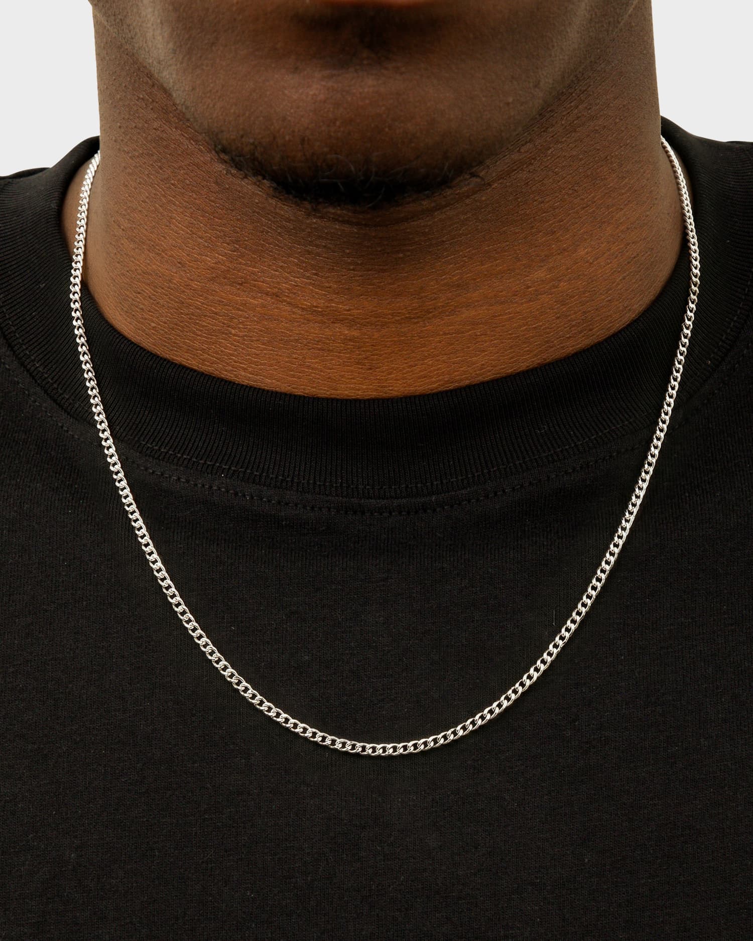 2mm Cuban Chain – Micro Stainless Steel Cuban Necklace | DOMNO.