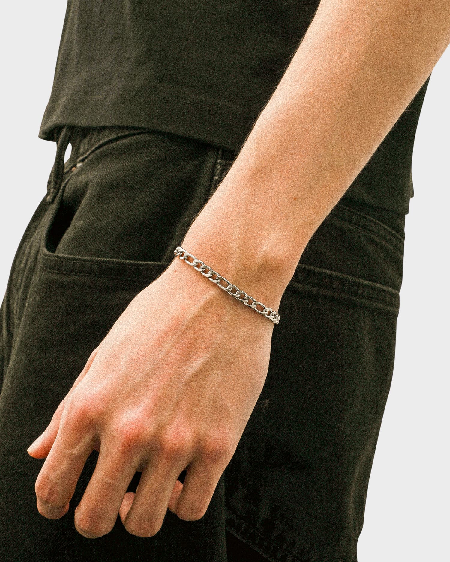 アクセサリー Sunny Side Basic Figaro Chain Bracelet 5mm Figaro Bracelet – Stainless Steel Chain Bracelet | DOMNO.