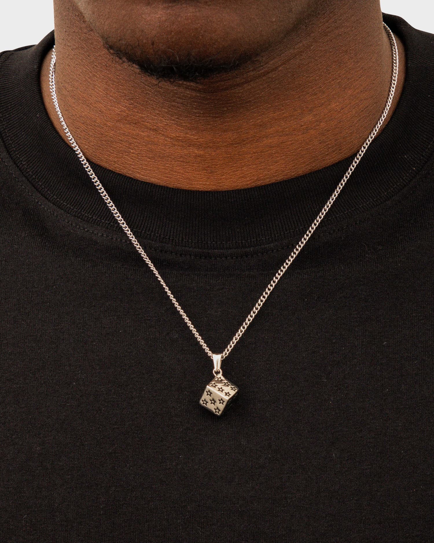 Dice Pendant – Stainless Steel Dice Necklace | DOMNO.