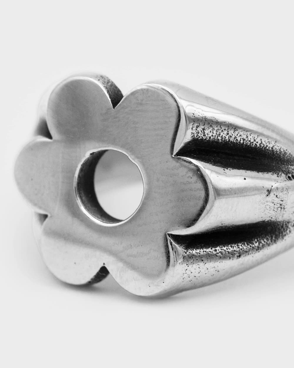 Flower Ring – Signet Stainless Steel Statement Ring | DOMNO.