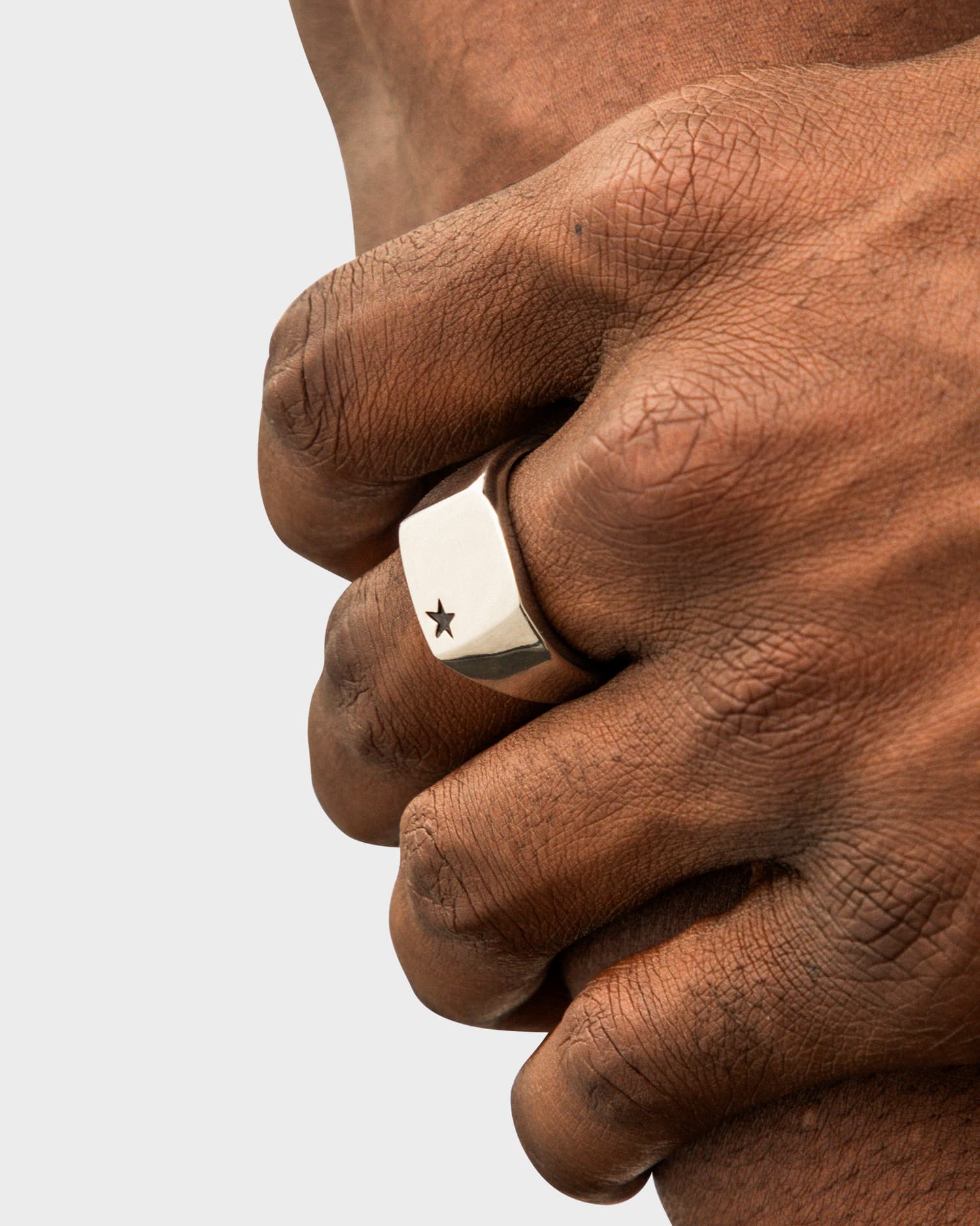 Star Signet Ring – Stainless Steel Minimal Star Ring | DOMNO.
