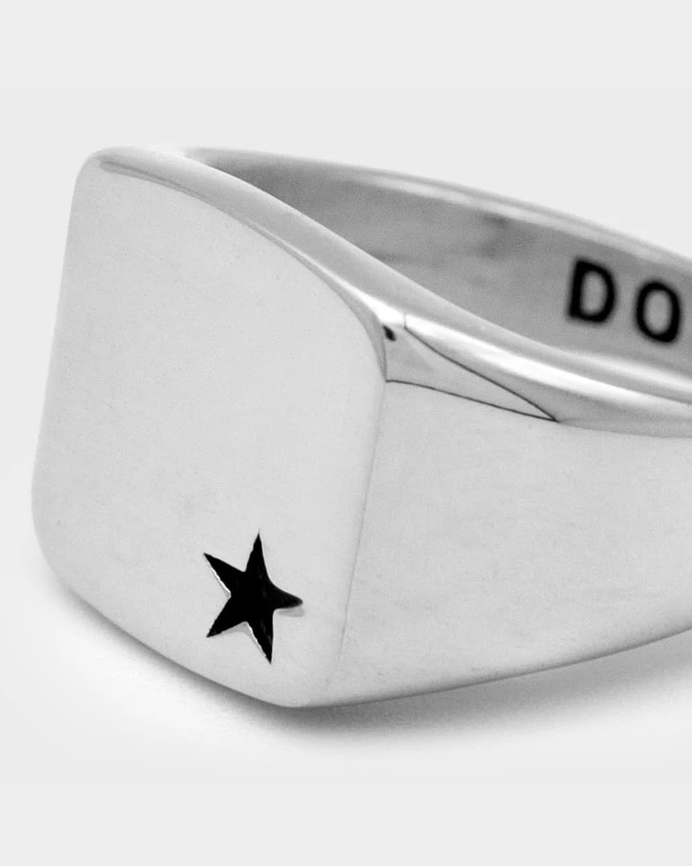 Star Signet Ring – Stainless Steel Minimal Star Ring | DOMNO.