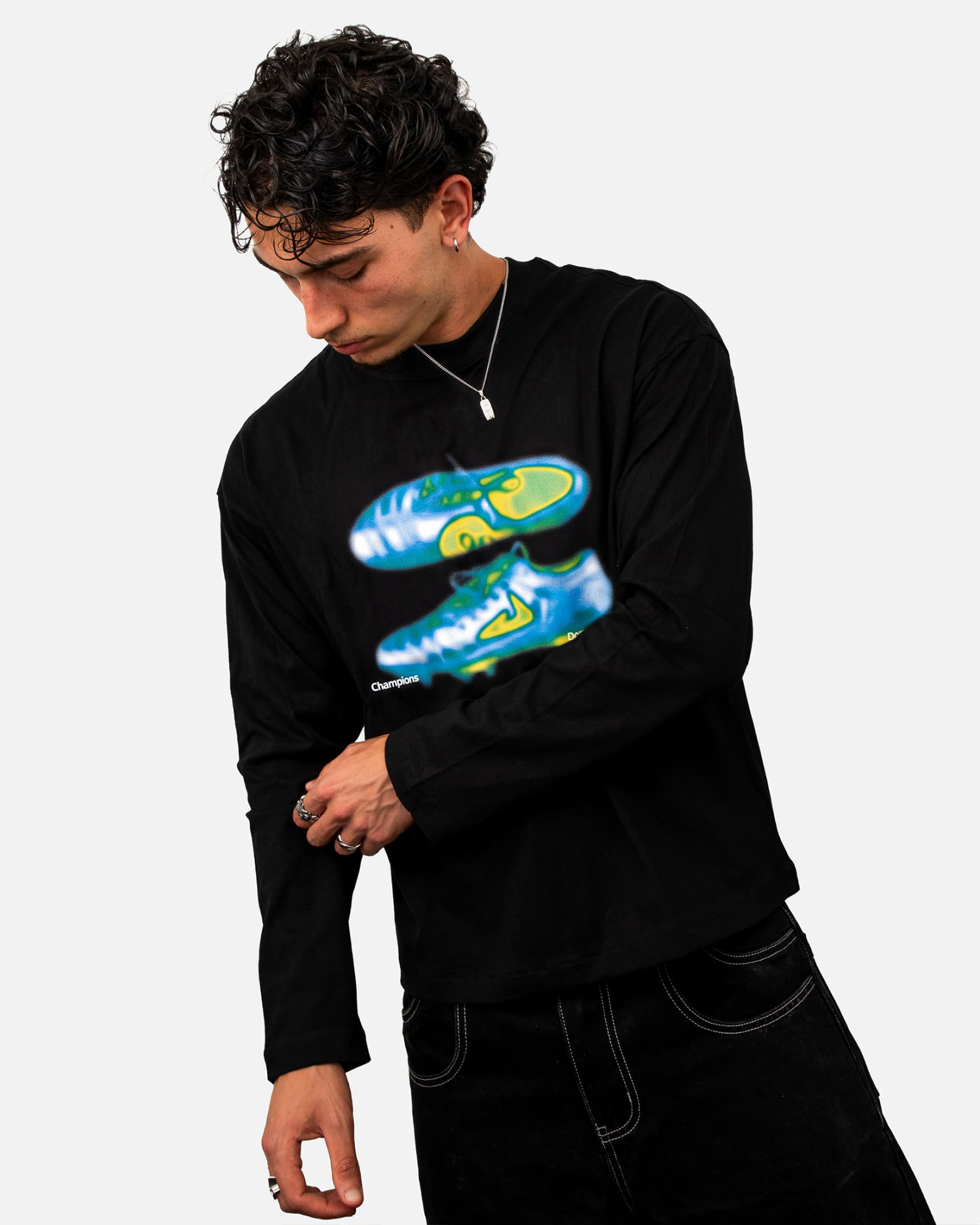 Model is 5'10" (180cm), wearing size S