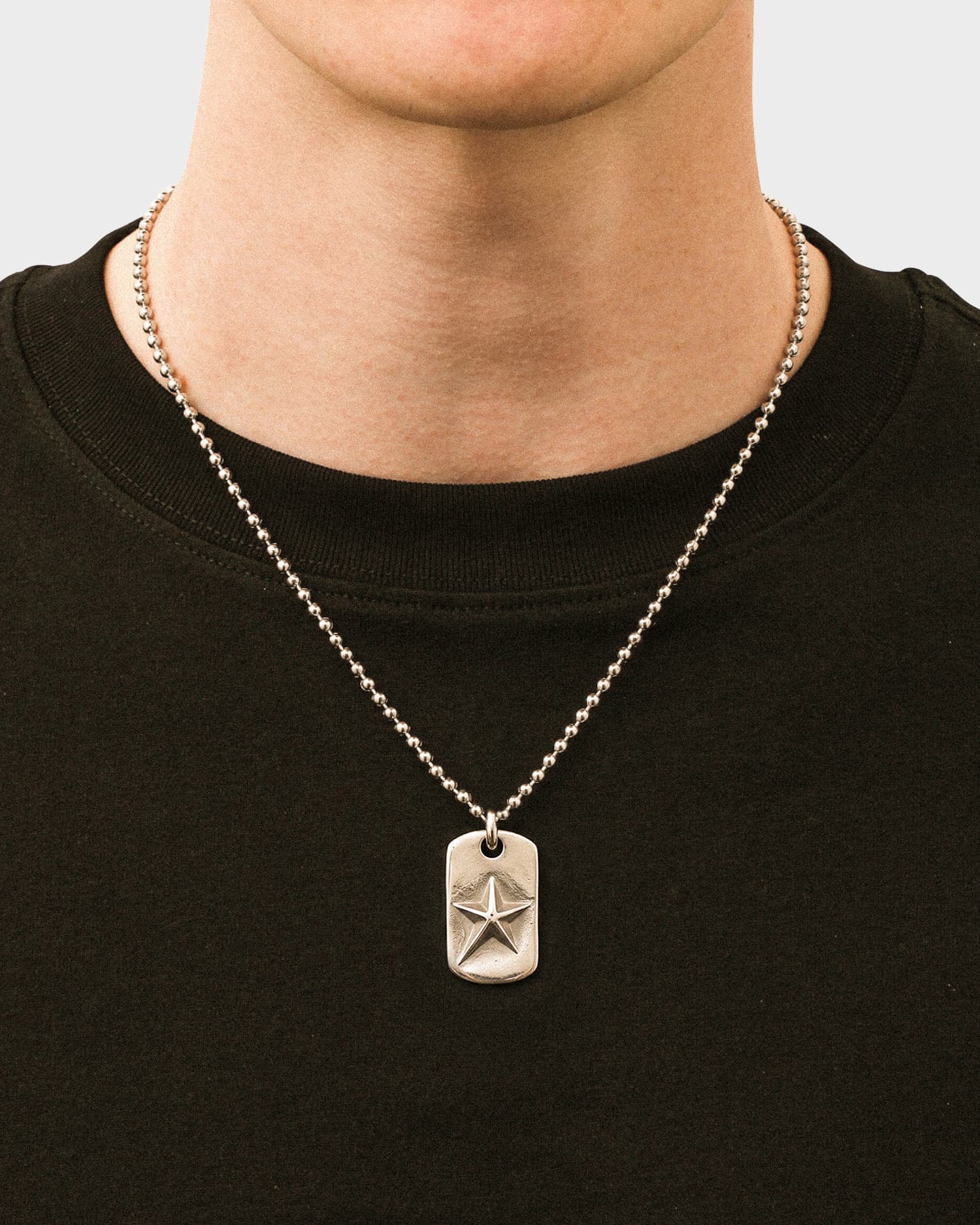 Starpoint Dog Tag Pendant – Stainless Steel Dog Tag Necklace | DOMNO.