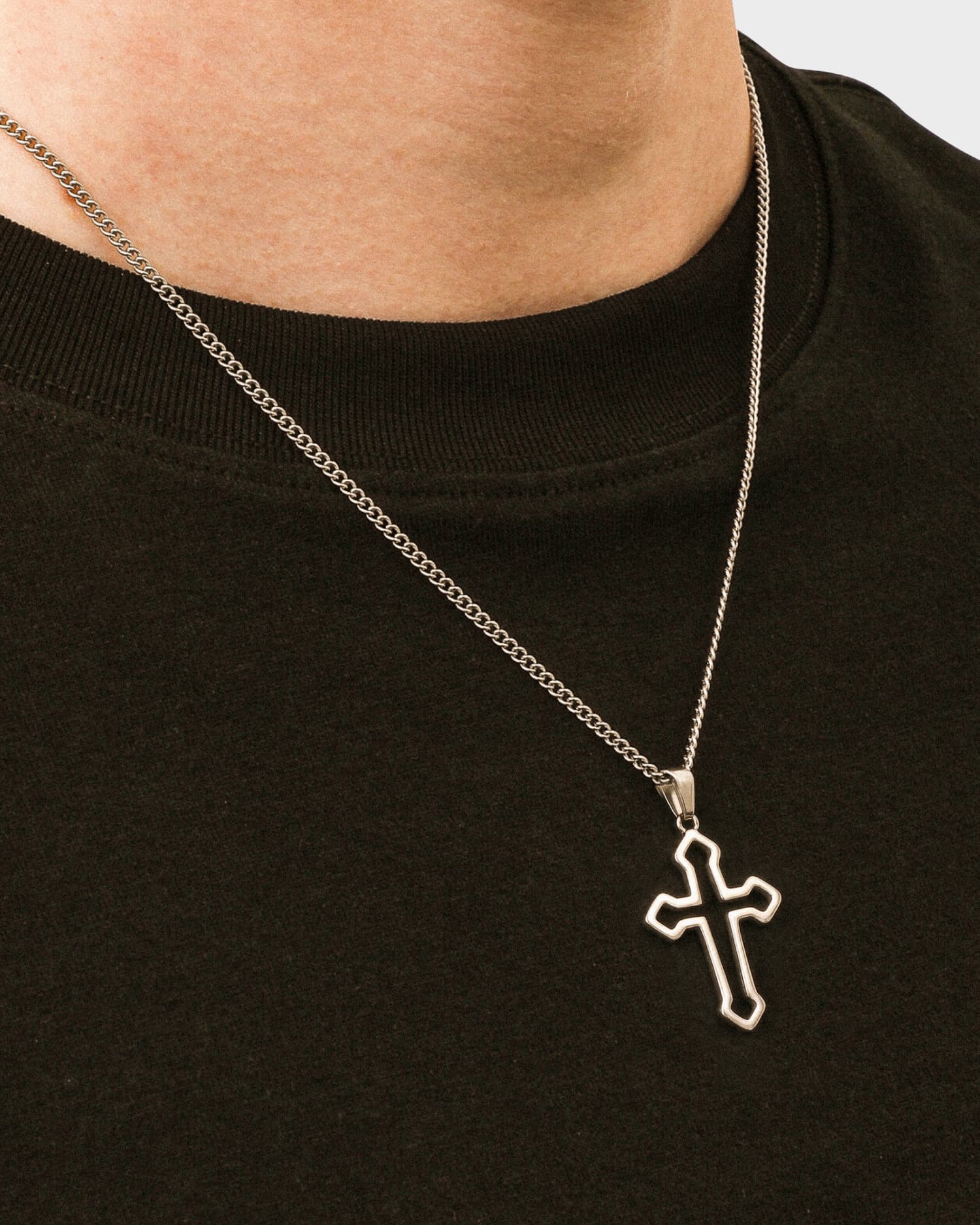 Cross Pendant – Vintage Inspired Stainless Steel Cross Necklace