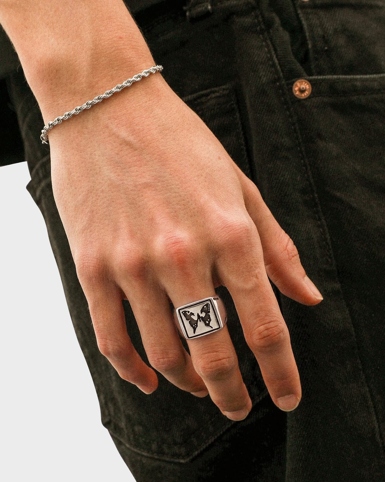 Butterfly Signet Ring